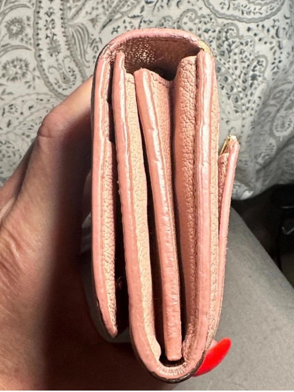 Miu Miu Madras Fiocco Bow Continental Wallet Blush Pink Leather COA -GUC - Picture 11 of 16